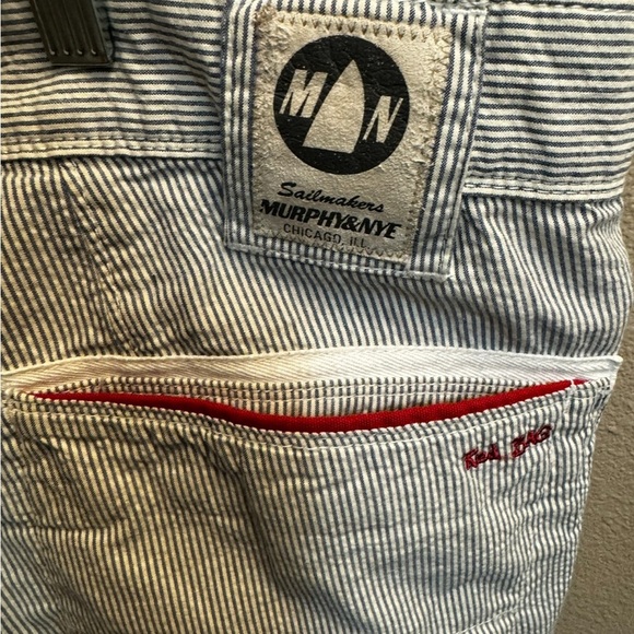 RARE SAILING REGATTA MURPHY & NYE RED BAG Functional Seer Cotton Men’s Pants - Picture 12 of 17
